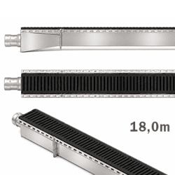 Dryline Modul HC Golvränna längd 18000mm gavelutlopp 110mm 25ton