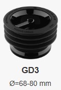 Luktstopp Green Drain GD3 Ø=68-80 mm