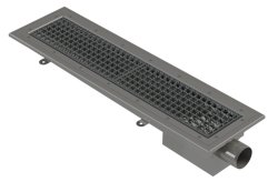 Låg ROT-ränna MR 835-2 för golv med plastmatta