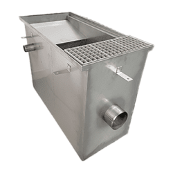 Pumpgropsbrunn PGB800 i rostfritt stål B400xL800xD600mm M125 12500kg med pump