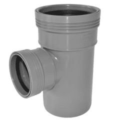Wafix PP grå grenrör 75x50 88,5°