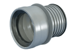 Wafix PP grå WC-anslutning kort 110