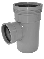 Wafix PP grå grenrör 75 88,5°