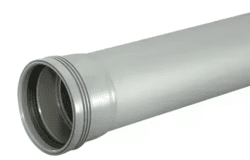 Wafix PP grå rör m muff 110 500mm