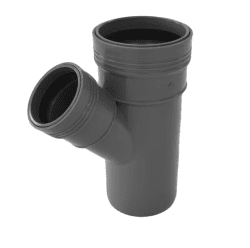 Wafix PP grå grenrör 110x75 45°