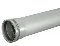 Wafix PP grå rör m muff 110 1m
