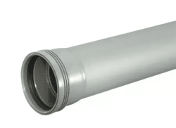Wafix PP grå rör m muff 75 1m