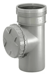 Wafix PP grå rensrör m lock 75