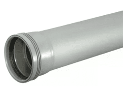 Wafix PP grå rör m muff 50 2m
