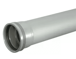 Wafix PP grå rör m muff 110 3m