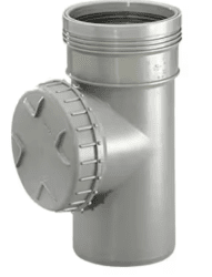 Wafix PP grå rensrör m lock 110