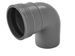 Wafix PP grå böj 75 88,5°