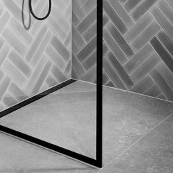 Unidrain GlassLine duschvägg 5117 svart ram