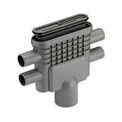 Unidrain 1414 Utloppshus Ø75/4x40 botten med vattenlås