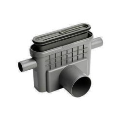 Unidrain 1433 Utloppshus Ø75/2x32 sida med vattenlås