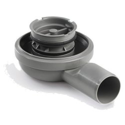 Unidrain 2415 Utloppshus PS50LÅG Hörn mekaniskt vattenlås