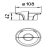 Måttskiss Avskiljare för golvbrunn BLÜCHER