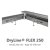 DryLine® FLEX 250 markränna i rostfritt stål, bredd 250 mm