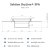 Sektion DryLine® SPA med mått – lock 75 mm, ränna 60 mm, fläns 50 mm