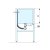 Måttskisser – Sköljlåda på stativ FURO 213