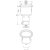 Måttskiss HygienicPro industribrunn, hög Ø305mm BLÜCHER