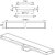 Måttskiss Montageset Line Tokyo 1000 130x1000mm BLÜCHER