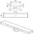 Måttskiss Montageset Line Tokyo 1200 130x1200mm BLÜCHER