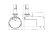 Måttskiss – Råttstopp TX11 LOCK 130 för invändig rördiameter 129–134 mm