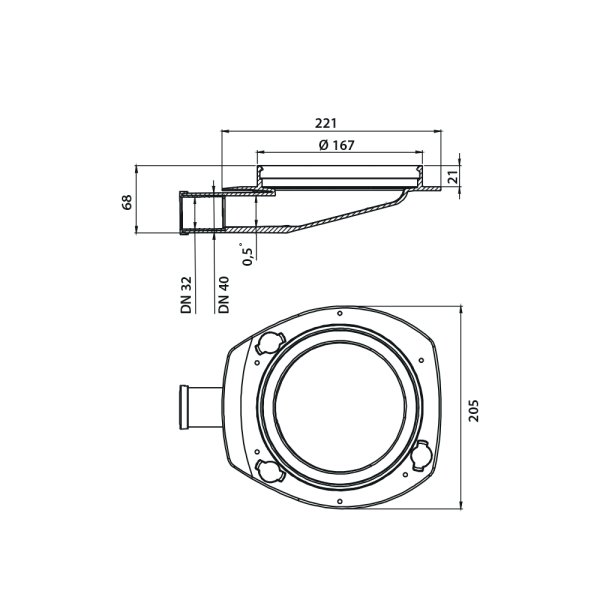 Vieser One spygatt DN40