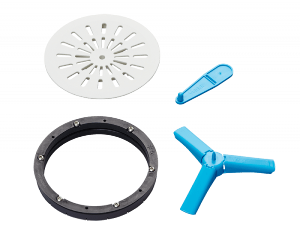 Vieser One golvbrunn DN50 1×32 extra låg