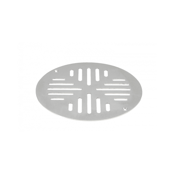 Vieser rund ∅150mm sil i rostfritt stål för skruvad klämring