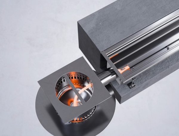 eluppvärmd markränna