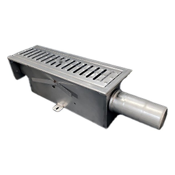 Dryline Modul 500 utlopp 75mm med släta galler i rostfritt stål A15