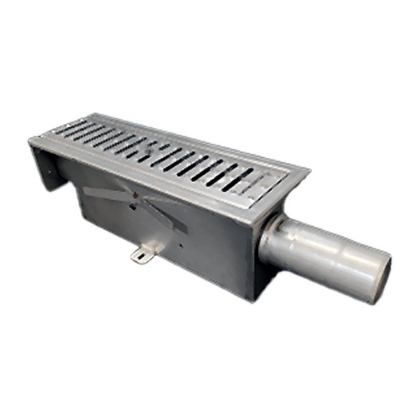 Dryline Modul 500 utlopp 75mm med släta galler i rostfritt stål A15