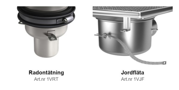 Tilläggsdetaljer radontätning och jordfläta FURO054