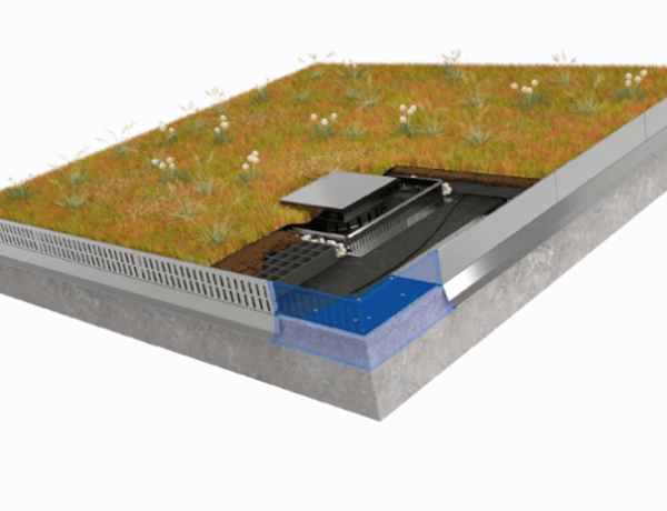 Takkantprofilen TOPGREEN för gröna Tak