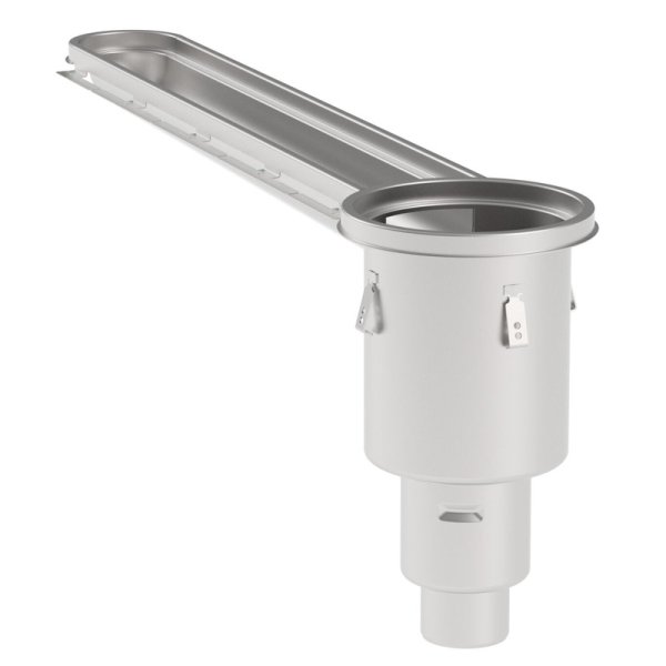 Hygienränna BLÜCHER HygienicPro 150 mm med gavelutlopp, hög modell