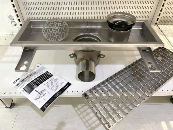 Golvränna 500x150 mm FURO115 Klinker K3