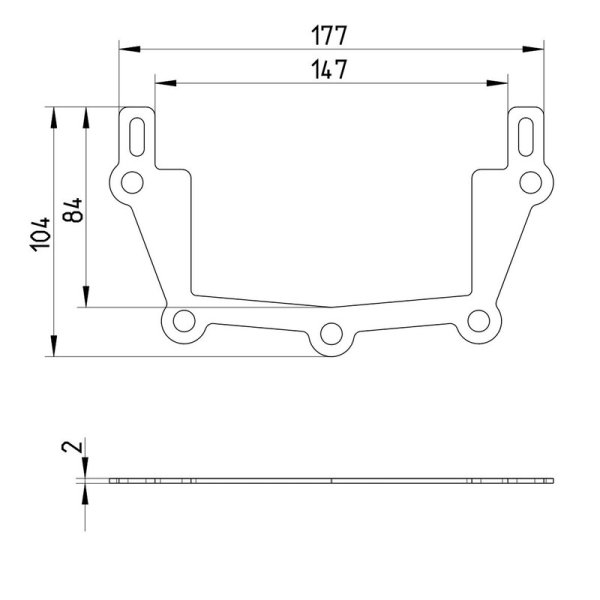 Måttskiss Linea ränna EPDM tätning 150x85 BLÜCHER