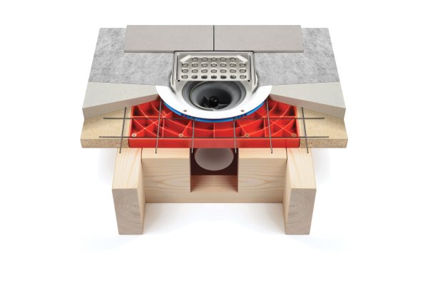 Monteringsplatta 2 för golvbrunnar