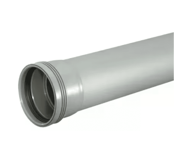 Wafix PP grå rör m muff 50 500mm