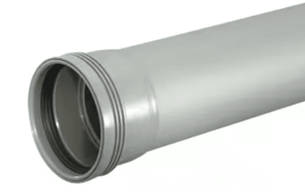 Wafix PP grå rör m muff 75 500mm