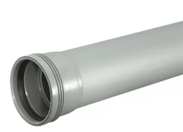 Wafix PP grå rör m muff 50 3m