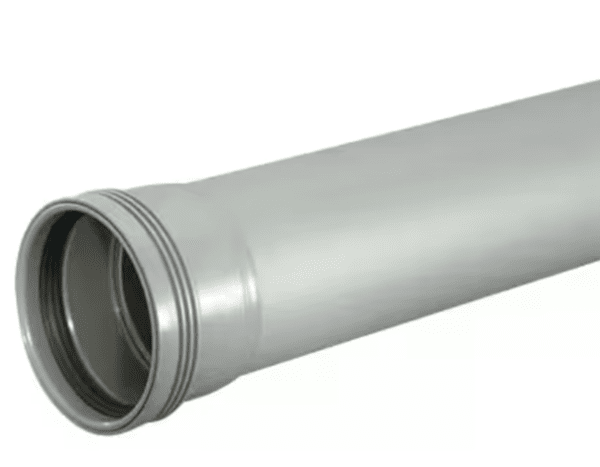 Wafix PP grå rör m muff 110 1m