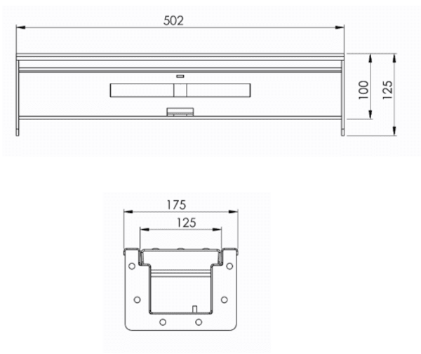 Måttskiss DryLine Modul 500