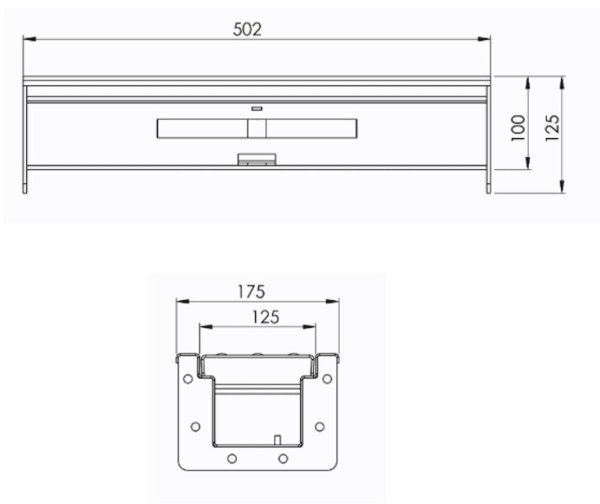 Måttskiss DryLine Modul 500