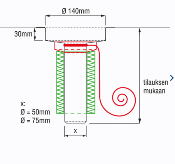 Skiss PK Underdel djup 30mm