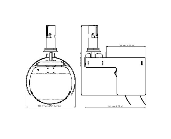 Måttskiss – Råttstopp TX11 200 PVC