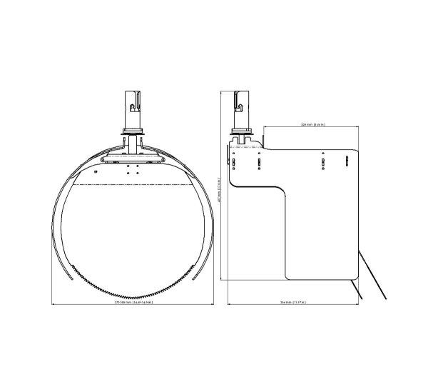 Måttskiss – Råttstopp TX11 400 PVC