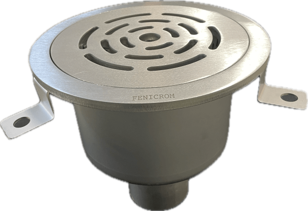 Rostfri golvbrunn 295mm botten 110mm L25 2500kg 5mm